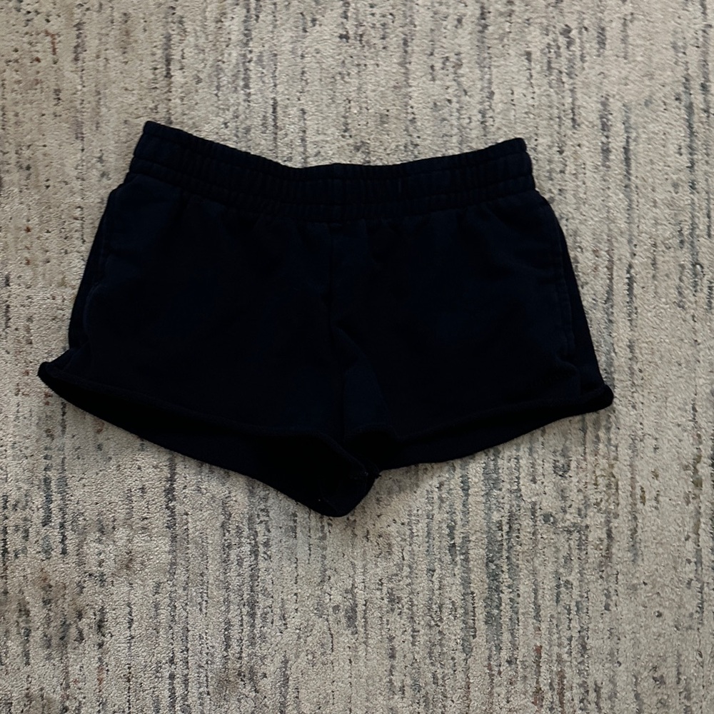 Garage navy sweat shorts